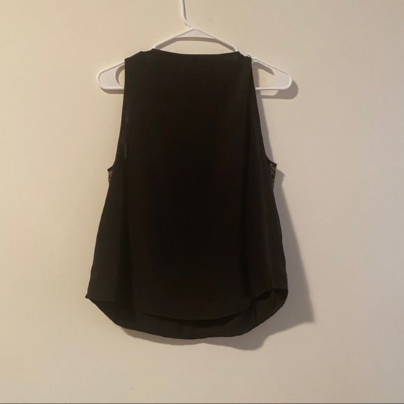 Anthropologie black multi color beaded top small - Picture 6 of 7